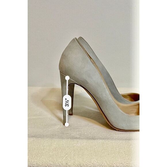 Ralph Lauren Purple Label Baby Blue Suede Heel Pump 38.5 US 8-8.5 - Picture 8 of 8